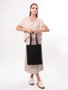Zoozie Bags 1416 Bolso Tote de Algodón Negro 35 x 40 x 8 cm